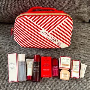 Shiseido Benefiance Wrinkle Eye Cream Eye Mask Cream Miniatures Set Makeup Pouch